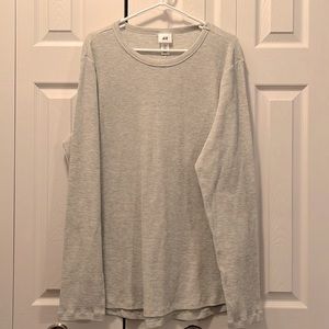 H&M WAFFLE/THERMAL LONG SLEEVE T.